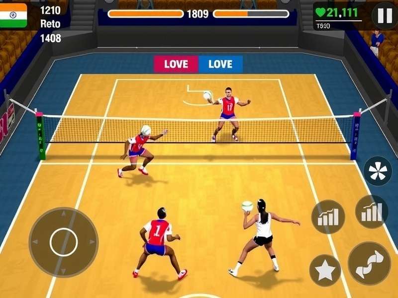 Indian Volley Ace Game Screenshot
